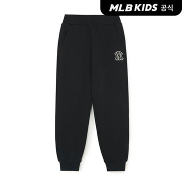 MLB키즈 (공식)24SS 베이직 스몰로고 팬츠 NY (Black)