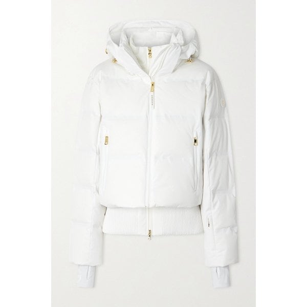 수리 컨버터블 후드 플리스 트림 패딩 퀼티드 다운 스키 재킷 46376663162955033