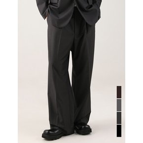 Modern onetuck wide Slacks -  4COL