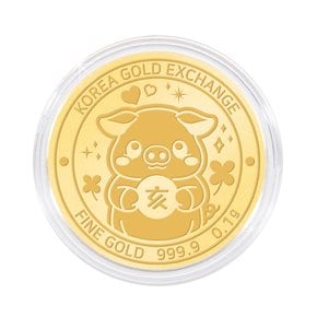 돼지 순금 코인(메달) 0.1g