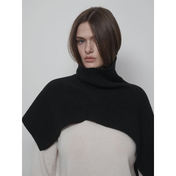 Cashmere Hachi Neck Warmer - Black