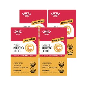 HLB제약 지속성 비타민C 1000 (1250mg x30정) x4박스 4개월분