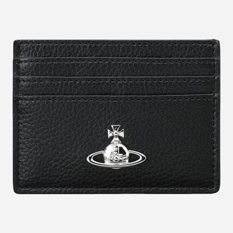 비비안웨스트우드 [시흥점] [비비안 웨스트우드]6S 54030004W S000D N403 로고 그레인 여성 카드 지갑 블랙