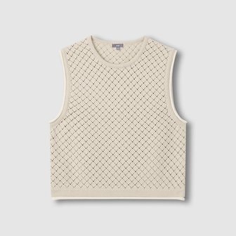 JAJU 여 크로쉐 민소매 니트 J116202734005