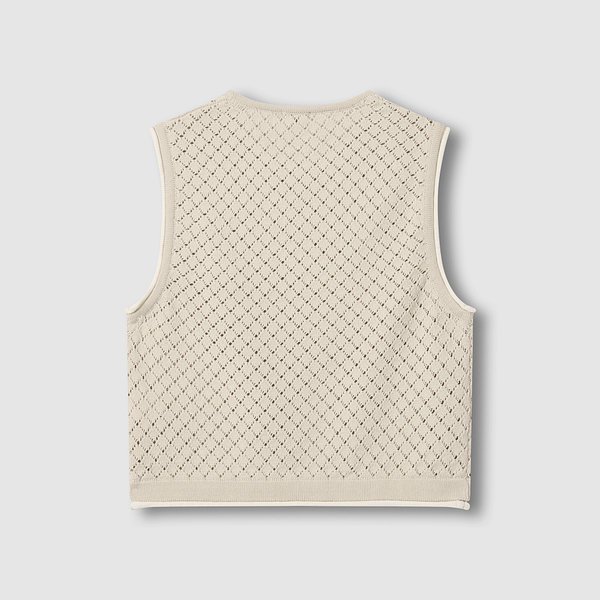 여 크로쉐 민소매 니트 J116202734005