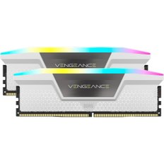 CORSAIR DDR5-6000MHz VENGEANCE RGB DDR5 Intel XMP 64GB CMH64GX5M2B6000C30W 데스크탑 PC용