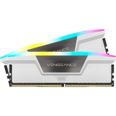 CORSAIR DDR5-6000MHz VENGEANCE RGB DDR5 Intel XMP 64GB CMH64GX5M2B6000C30W 데스크탑 PC용