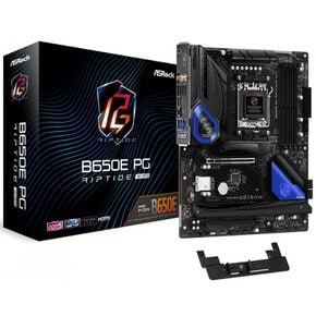 애즈락 메인보드 B650E PG Riptide WiFi AMD Ryzen 7000 시리즈 CPU (Soket AM5) B650E ATX