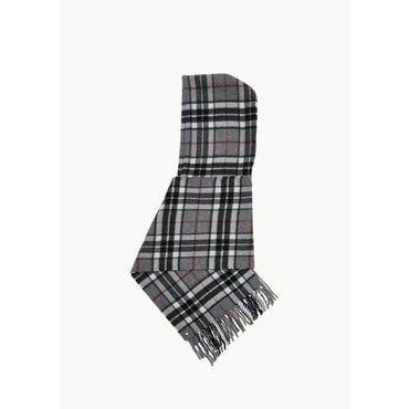 샵아모멘토 블레스 25FW Hood Scarf, Grey Check