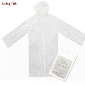 Living 우비 휴대용 Talk 일회용 레인코트 우의 비옷