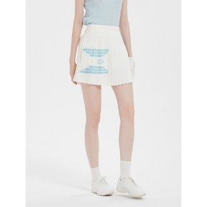 Folding Deco White Pleats Skirt