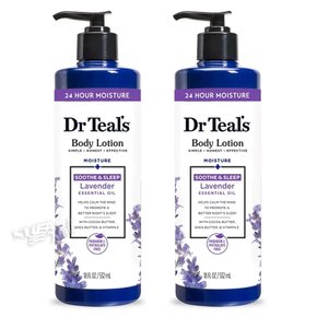 [1+1]닥터틸즈 바디 로션 라벤더 에센셜 오일 532ml DR TEAL`S BODY LOTION