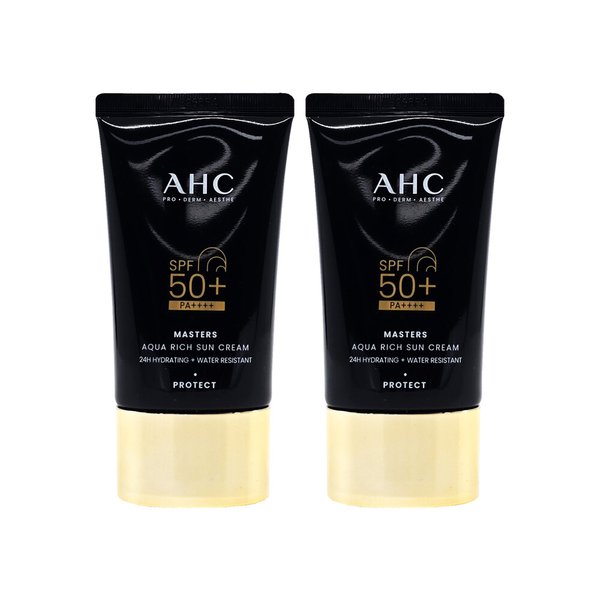 마스터즈 아쿠아 리치 선크림 대용량 썬크림 60ml 2개