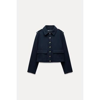 자라 소프트 크롭 재킷 3046/043 NAVY BLUE