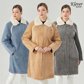 진도 Klever 라이트칼라 무스탕 코트 (K3W3BC80)