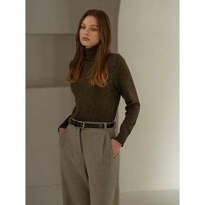 SKN 2019 Wool Blend Pola-knit_Dark brown