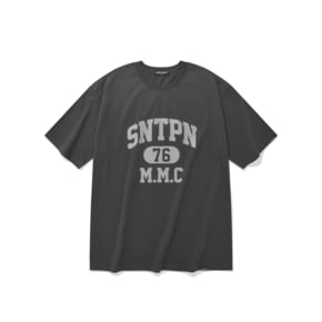 SP SNTPN LOGO T SHIRTS-CHARCOAL GRAY