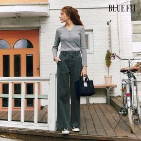 [26SS최신상] 블루핏 NEW 원턱 와이드 데님 3종