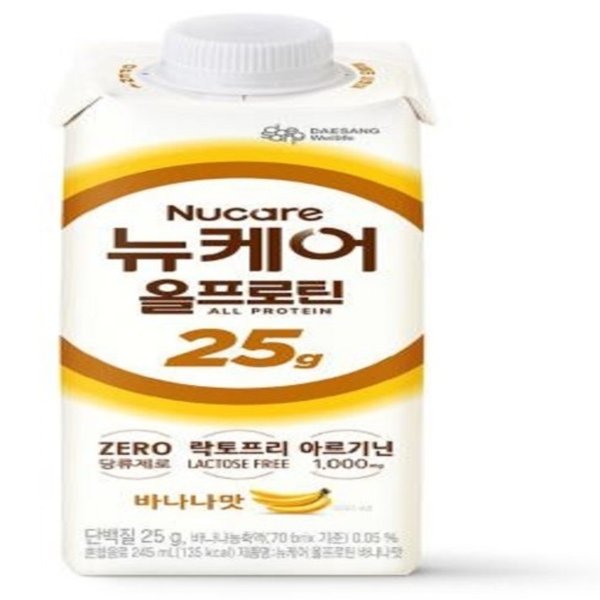 대상웰라이프 뉴케어 올프로틴 바나나맛 245ml