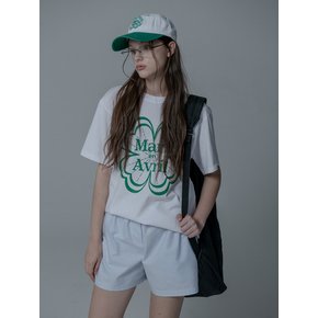 CLOVER TSHIRT_WHITE GREEN