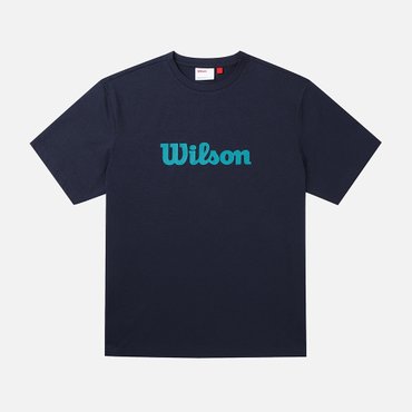 윌슨 퓨어드라이 빅로고 티셔츠 UNI/NVY/W251003NTS31