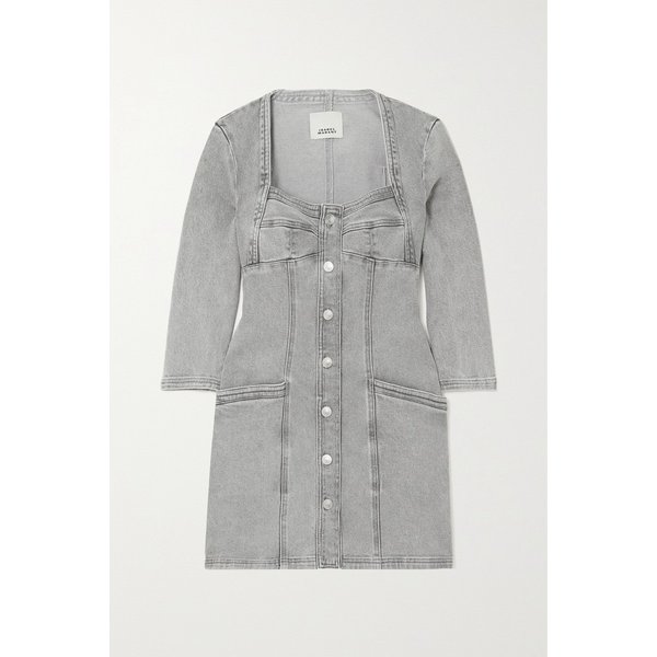 보나 데님 미니 드레스 라이트 그레이 1647597289953380