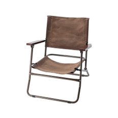 MIKAN 미칸 WAXED CANVAS ROVER CHAIR LOW 왁스드 캔버스 로버 체어로 Dark Brown