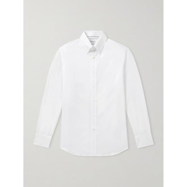 브루넬로쿠치넬리 버튼다운 칼라 코튼 셔츠 46376663163000278