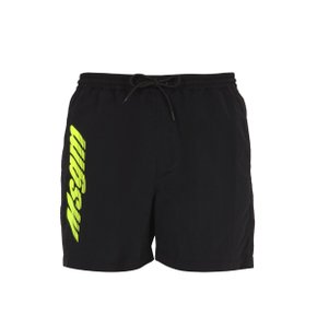 SS22 [MSGM] Shorts LOGO PRINT BERMUDA BLACK 3240MB12X_22700099