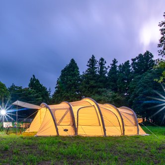  제드 티맥스 EX 에어텐트 샴페인골드 4인용 5인용 3룸구조 터널형 리빙쉘 감성텐트 사계절용