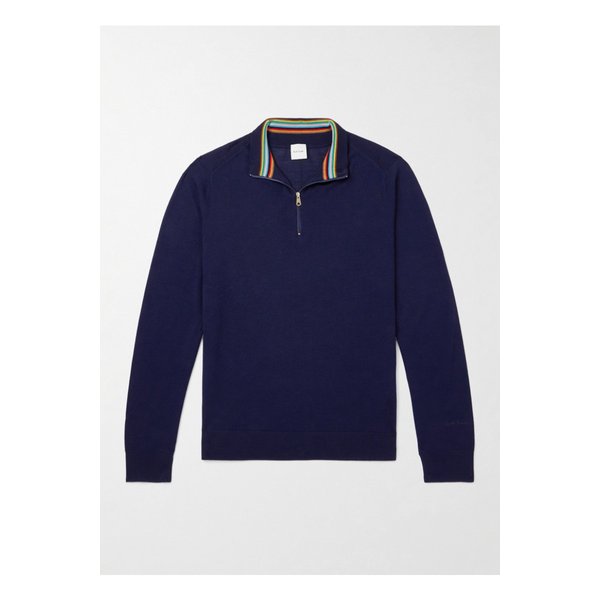 메리노 울 하프 집업 스웨터 46376663162881110