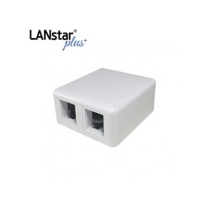 LANSTARplus LSP-BK-24R 돌출형 아울렛 2포트