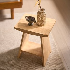 앳홈 위즈 원목 스퀘어 수납 스툴 협탁 DIY