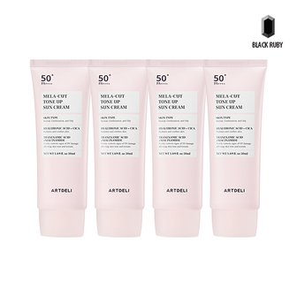  아트델리 멜라컷 톤업 선크림 50ml x4