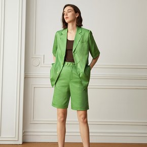 YY_Lovey short suit set_green pants