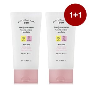 [1+1] 더페이스샵 내추럴선 에코 패밀리 선크림 150ml