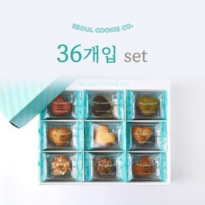 서울쿠키 36개입 세트 (리본포장+쇼핑백) 프리미엄 수제쿠키