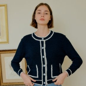 TWEED CARDIGAN_NAVY