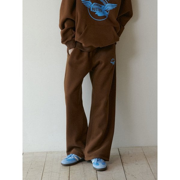 Butter Wing Fluff Sweat Pants (Brown)