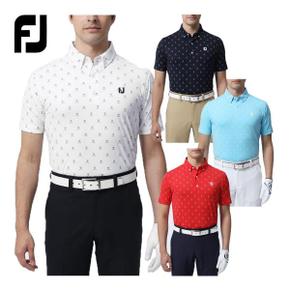 3130924 FOOTJOY 풋 조이 골프 웨어 반소매 버튼 다운 폴로 셔츠 FJ-S23-S0 CA3236959