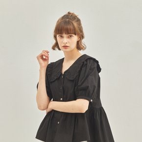 Lilly Frill Blouse Black