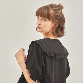 Lilly Frill Blouse Black