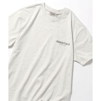  피어오브갓 피오갓 에센셜 21FW 원포인트 로고 SS 티셔츠 반소매 - 라이트 그레이 6163607