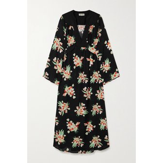 릭소런던 아넬라 플로럴 프린트 크레이프 미디 원피스 1647597326164547