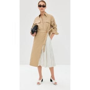 4955904 3.1 Phillip Lim Wrap Shirt Dress With Pleated Poplin Combo 101424405