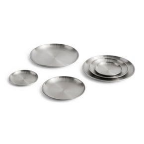 [헤이]  Outdoor Market Steel Plate - Set of 2-Medium 7384387