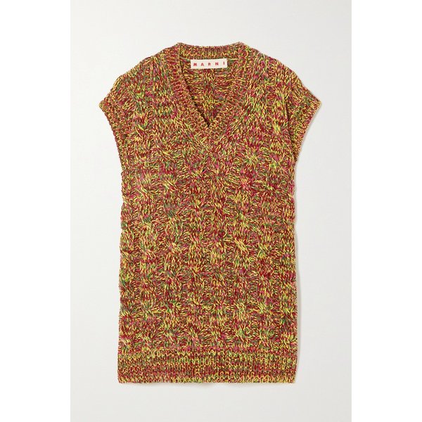 Cable-knit Velour Tank 버건디 43769801095581147