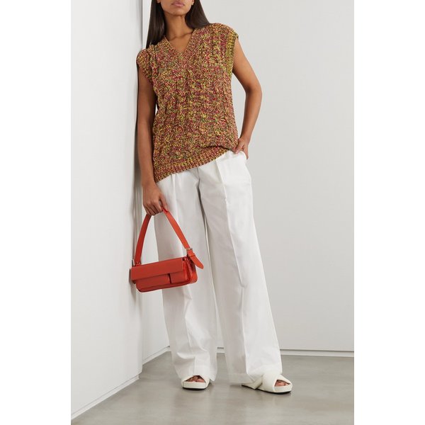 Cable-knit Velour Tank 버건디 43769801095581147