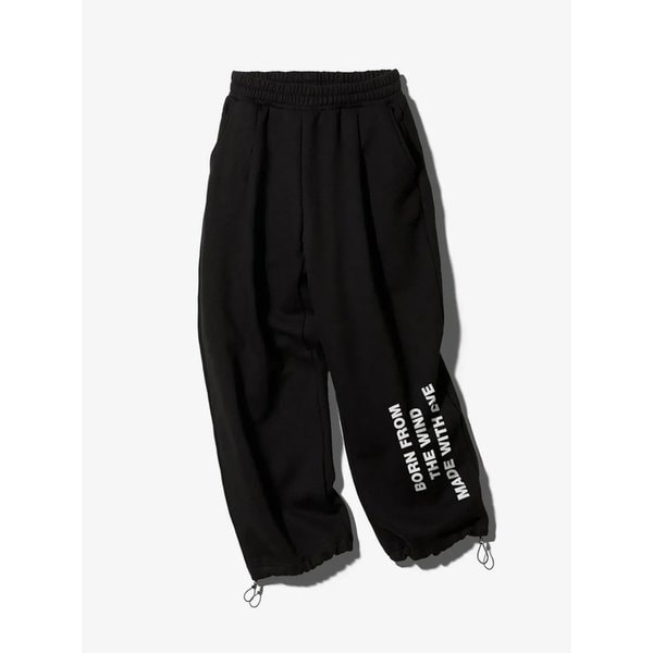 MWL ONE TUCK STRING PANTS - BLACK