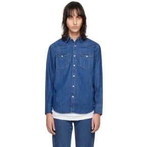 24 FW Levis 인디고 블루 바스토우 웨스턴 데님 셔츠 241099M192012